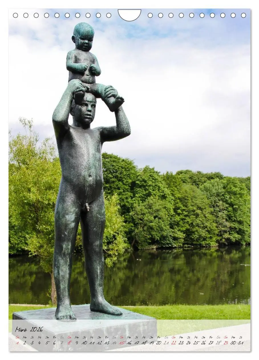 Bild: 9783516488425 | Vigeland (Wandkalender 2026 DIN A4 hoch), CALVENDO Monatskalender