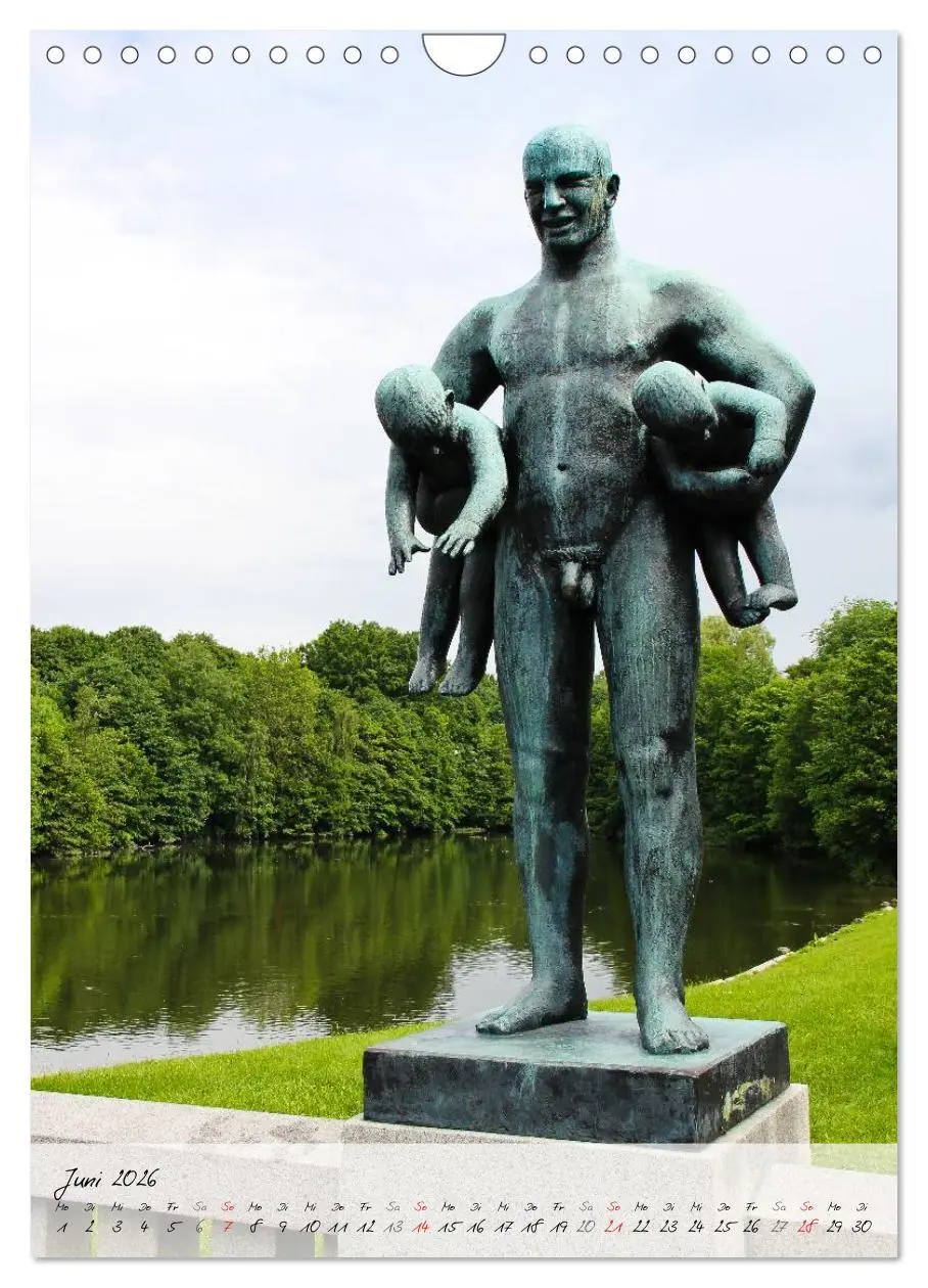 Bild: 9783516488425 | Vigeland (Wandkalender 2026 DIN A4 hoch), CALVENDO Monatskalender