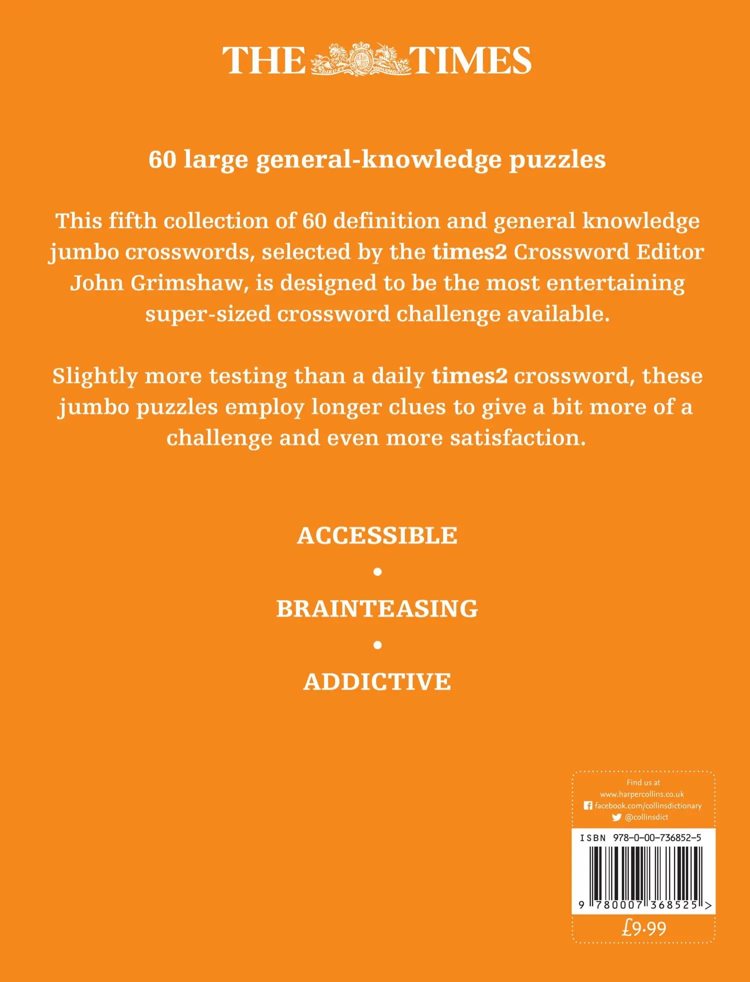 Rückseite: 9780007368525 | The Times 2 Jumbo Crossword Book 5 | The Times Mind Games (u. a.)