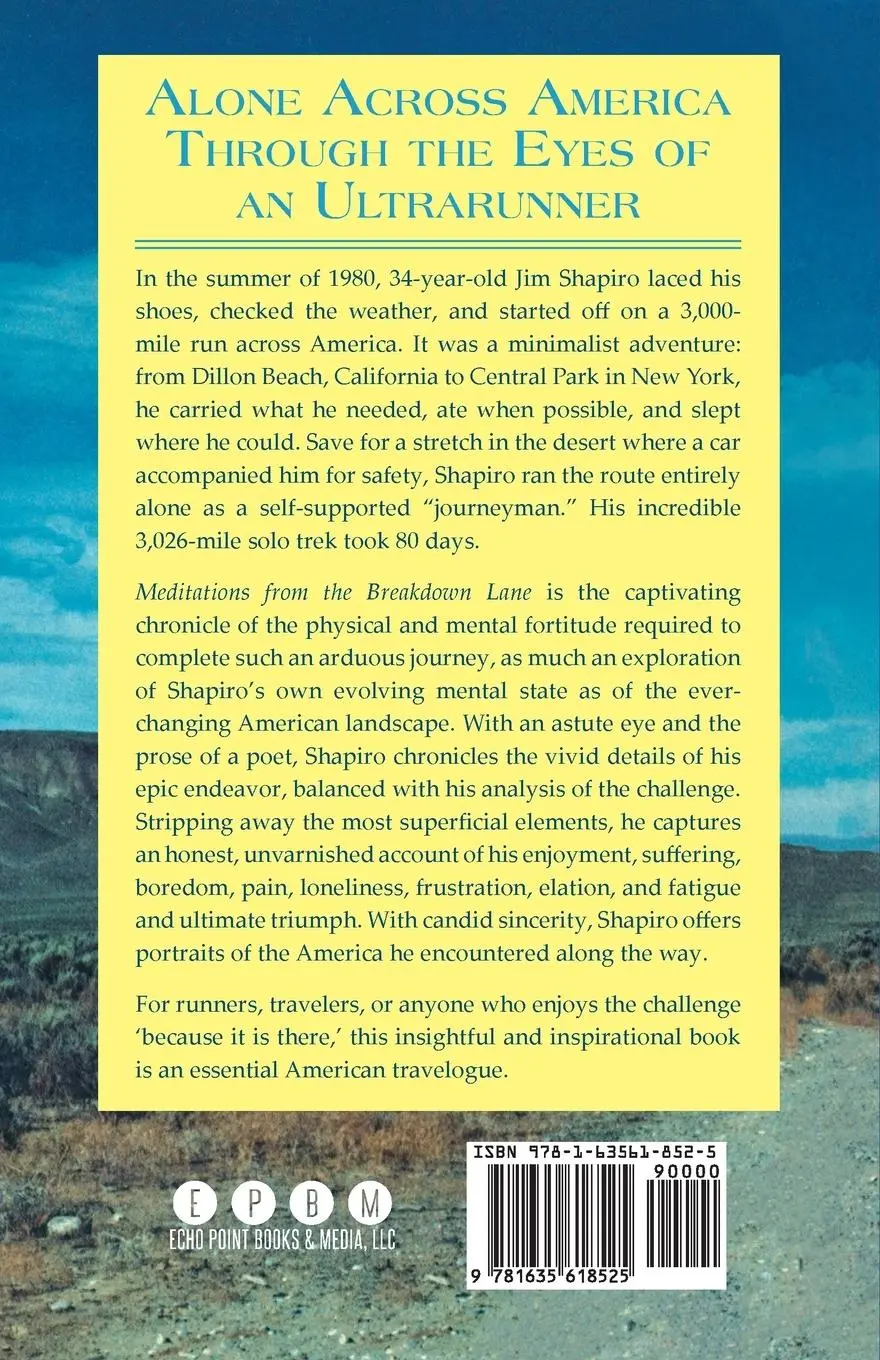 Rückseite: 9781635618525 | Meditations from the Breakdown Lane | Running Across America | Shapiro
