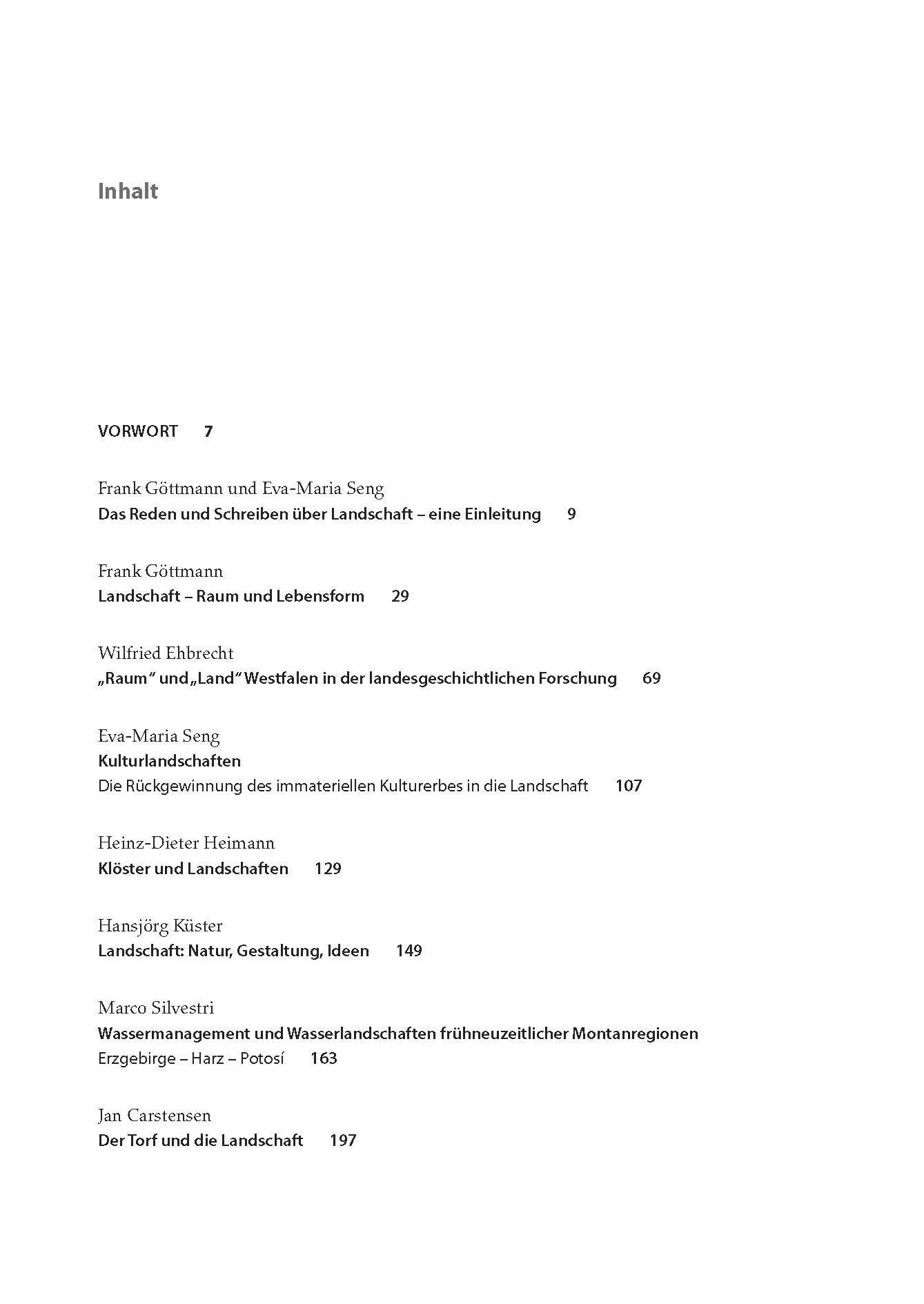 Bild: 9783110478525 | Landschaft | Kultur-, Natur-, Wirtschafts- und Erfahrungsräume | Buch