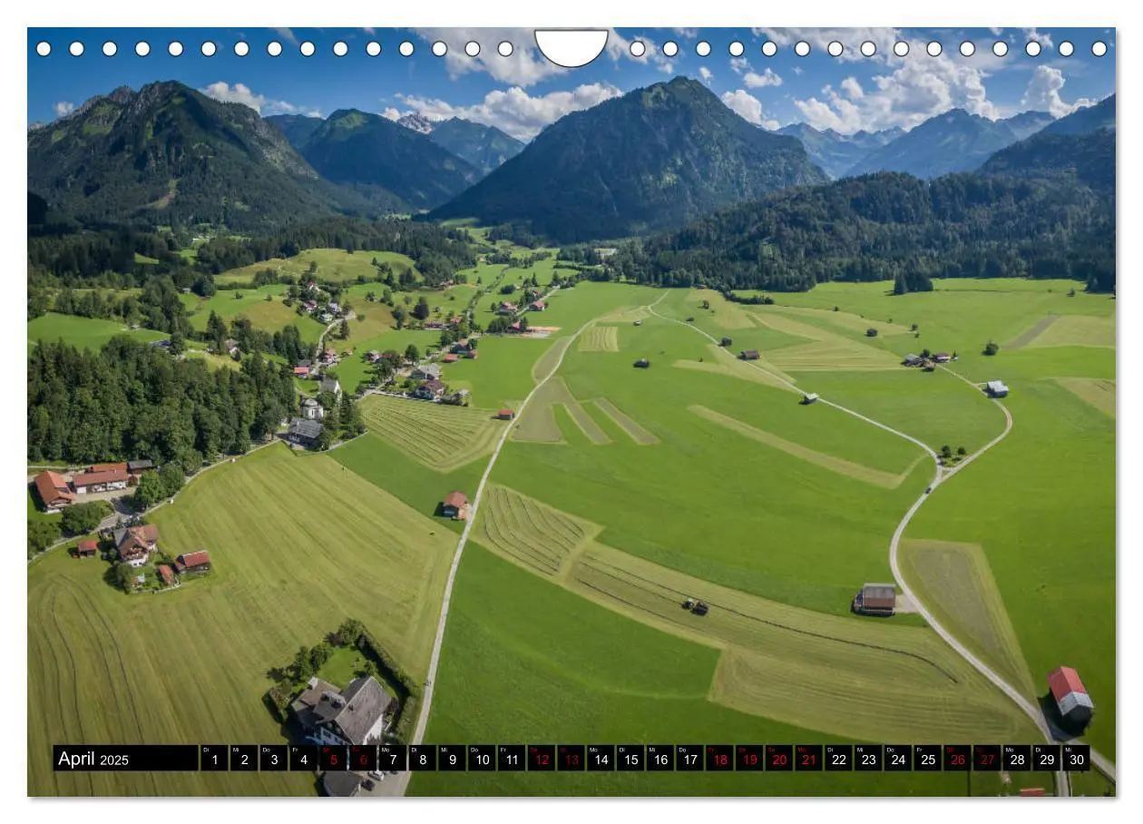 Bild: 9783435438525 | Oberallgäu - Oberstdorf und Umgebung (Wandkalender 2025 DIN A4...