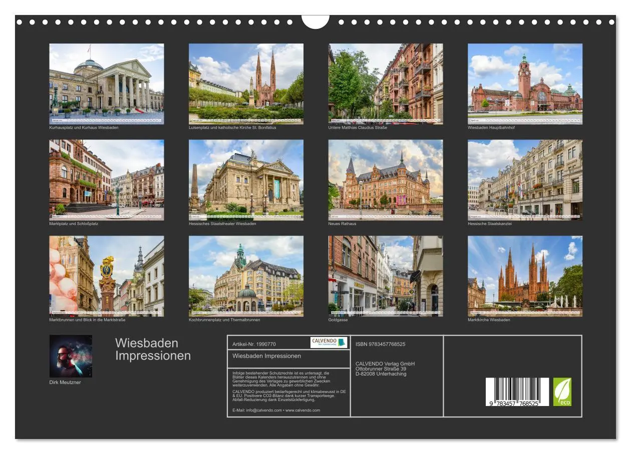 Bild: 9783457768525 | Wiesbaden Impressionen (Wandkalender 2026 DIN A3 quer), CALVENDO...