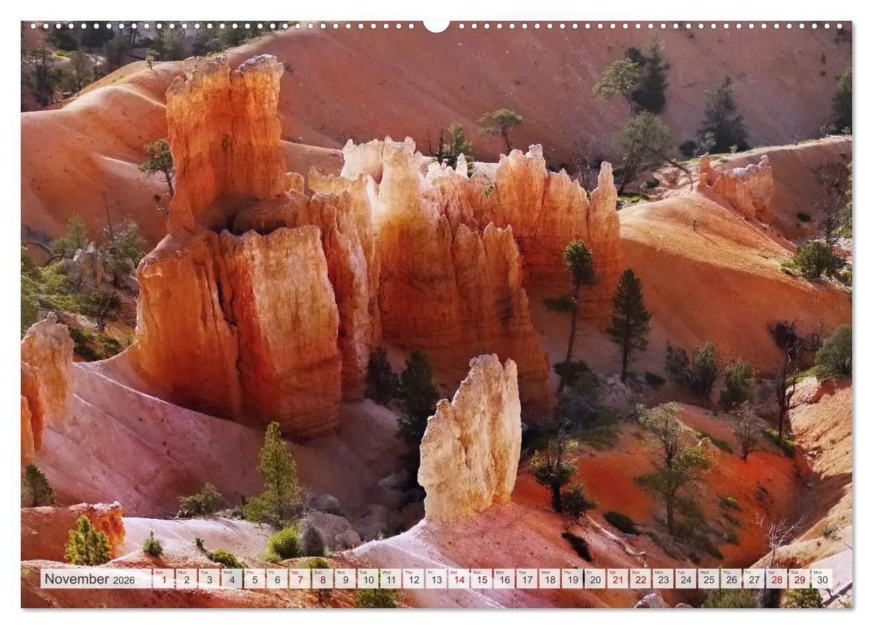 Bild: 9783516548525 | Bryce Canyon, Sunrise and Sunset points (Wall Calendar 2026 DIN A2...