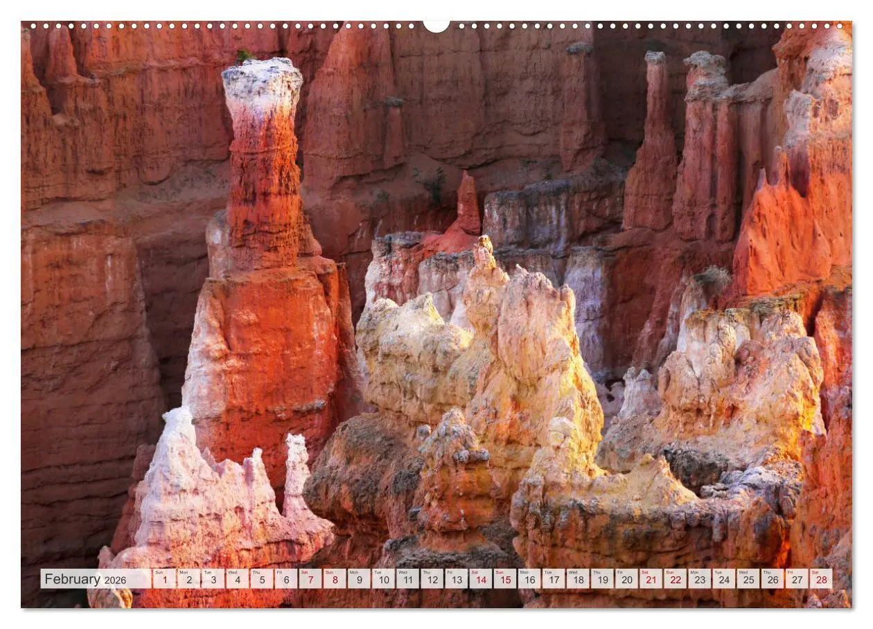 Bild: 9783516548525 | Bryce Canyon, Sunrise and Sunset points (Wall Calendar 2026 DIN A2...
