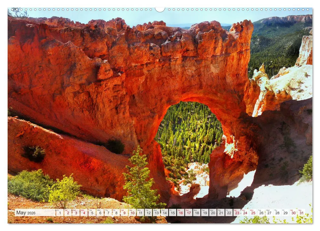 Bild: 9783516548525 | Bryce Canyon, Sunrise and Sunset points (Wall Calendar 2026 DIN A2...