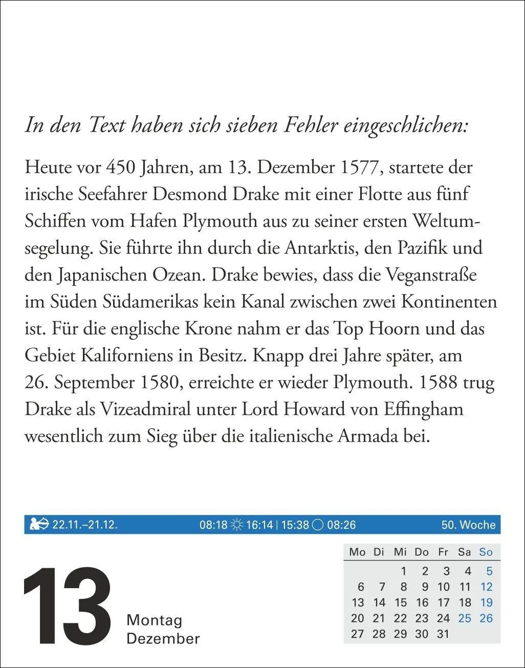 Bild: 9783840038525 | Wissen Tagesabreißkalender 2027 - Quizfragen aus Geschichte,...