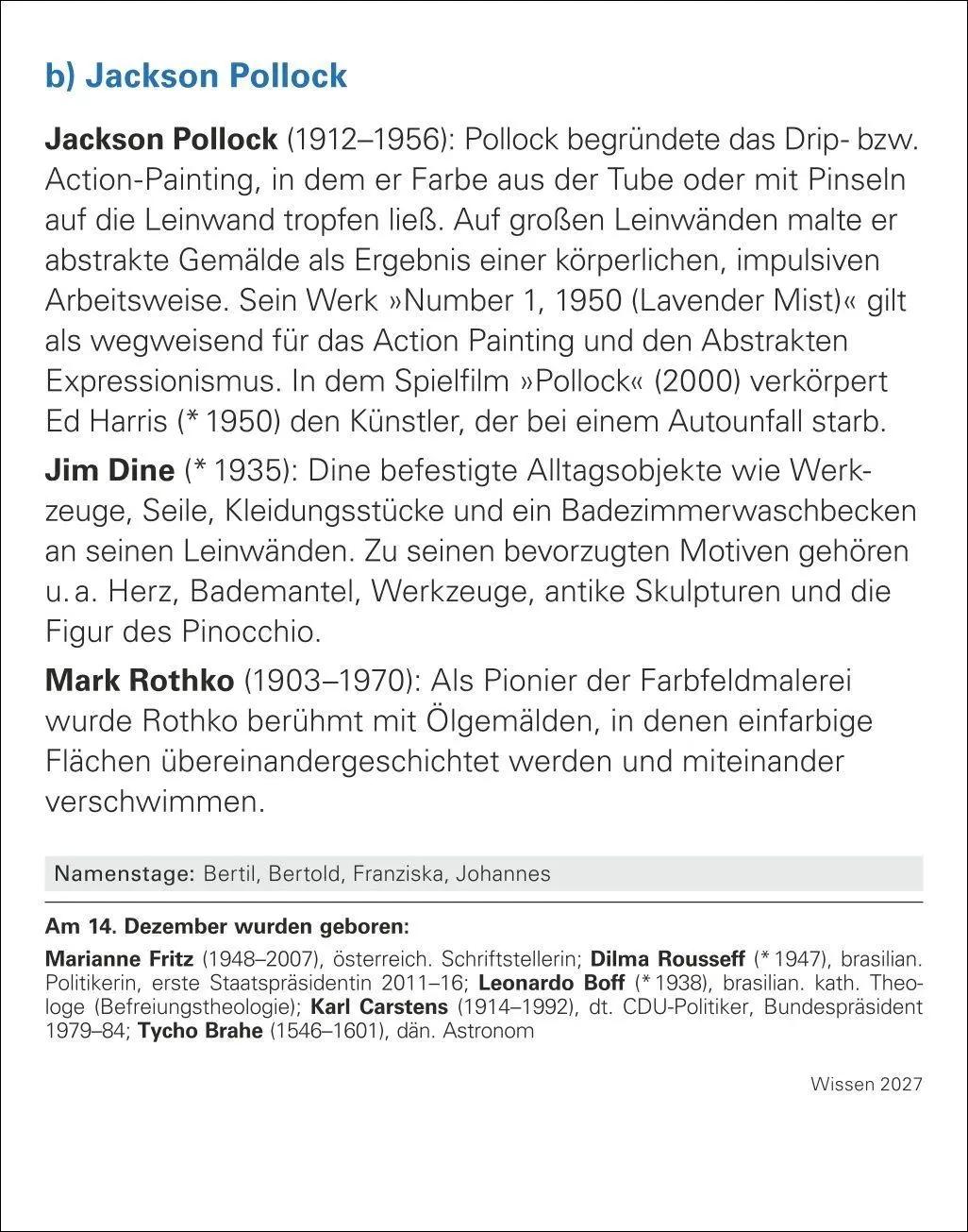 Bild: 9783840038525 | Wissen Tagesabreißkalender 2027 - Quizfragen aus Geschichte,...