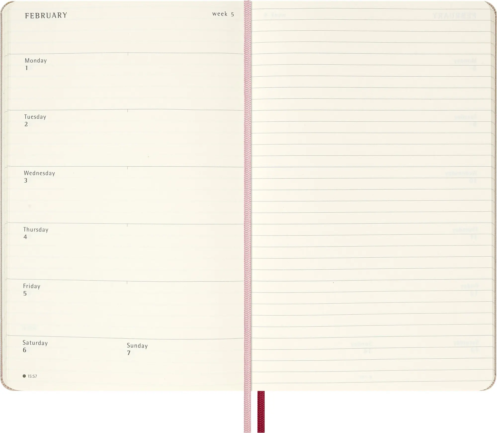 Bild: 8056999278625 | Moleskine 18 Monate Sakura Wochen Notizkalender limitierte Ausgabe...