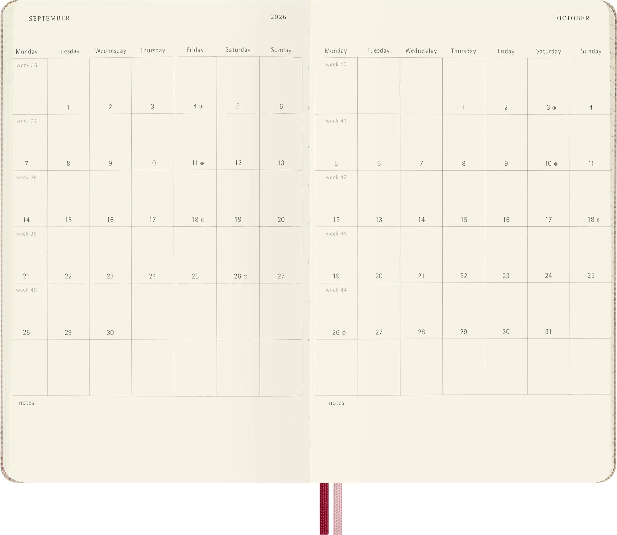 Bild: 8056999278625 | Moleskine 18 Monate Sakura Wochen Notizkalender limitierte Ausgabe...