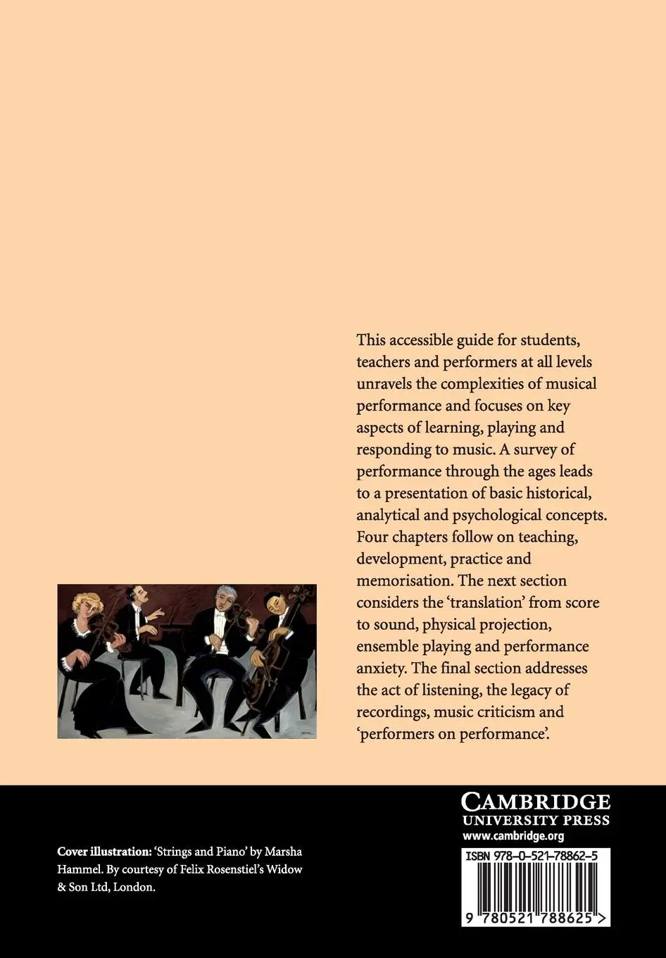 Rückseite: 9780521788625 | Musical Performance | John Rink | Taschenbuch | Englisch | 2015
