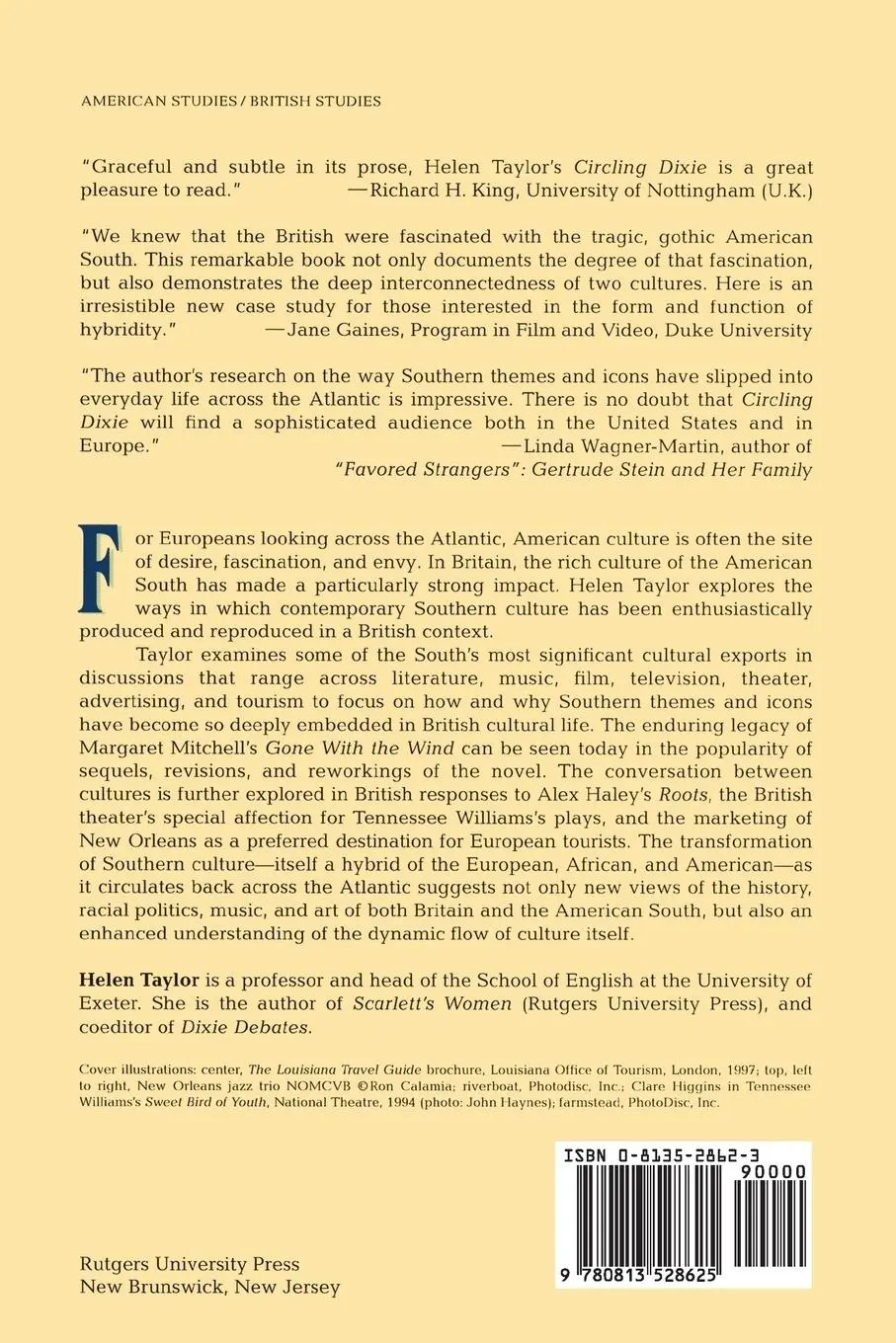 Rückseite: 9780813528625 | Circling Dixie | Helen Taylor | Taschenbuch | Kartoniert / Broschiert