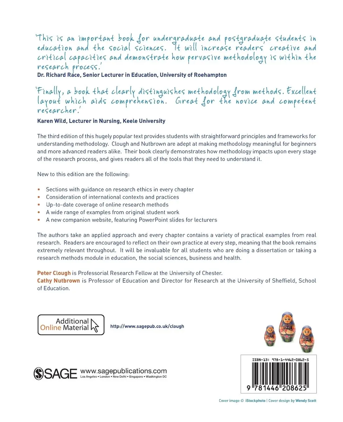 Rückseite: 9781446208625 | A Student's Guide to Methodology | Peter Clough (u. a.) | Taschenbuch