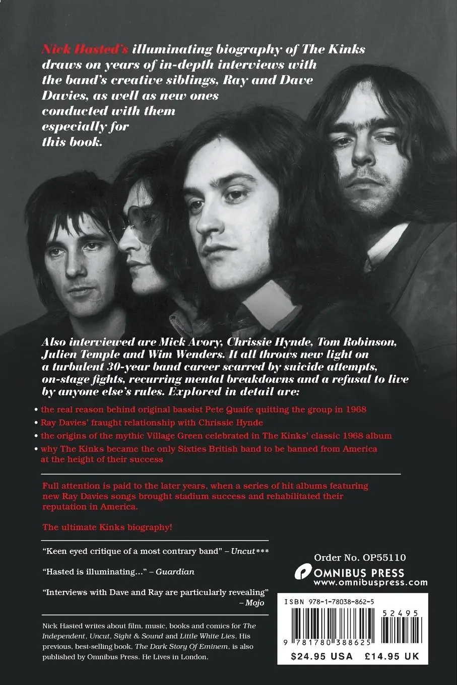 Rückseite: 9781780388625 | Story of the Kinks | You Really Got Me | Nick Hasted | Taschenbuch