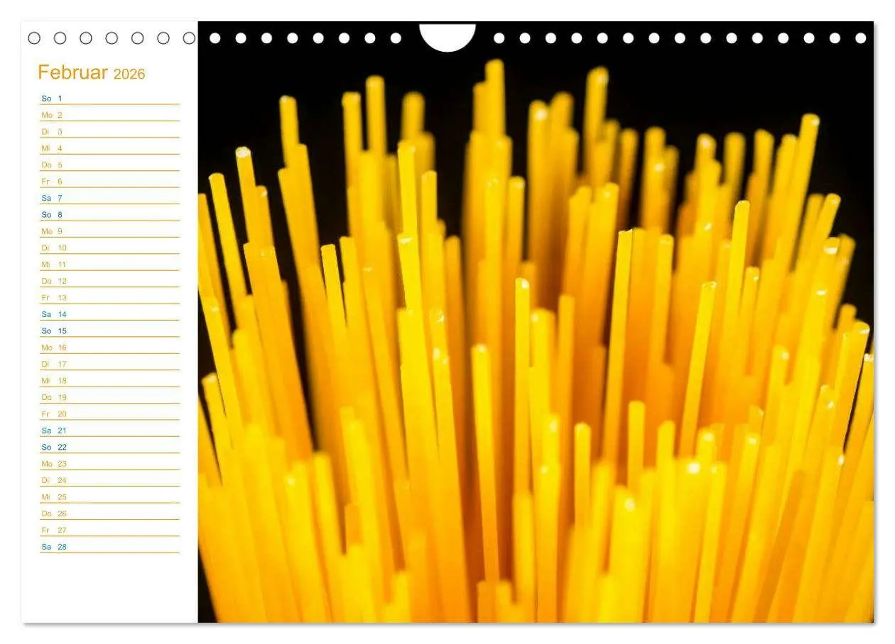 Bild: 9783457998625 | Pasta (Wandkalender 2026 DIN A4 quer), CALVENDO Monatskalender | Jäger