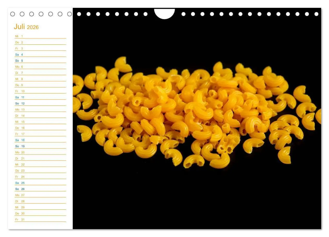 Bild: 9783457998625 | Pasta (Wandkalender 2026 DIN A4 quer), CALVENDO Monatskalender | Jäger