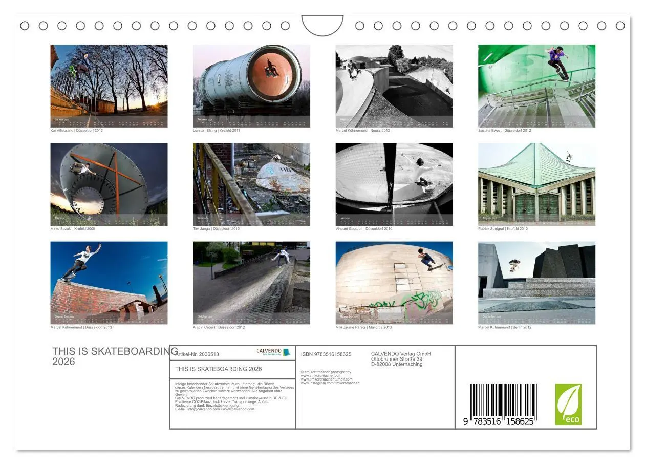 Bild: 9783516158625 | THIS IS SKATEBOARDING 2026 (Wandkalender 2026 DIN A4 quer),...