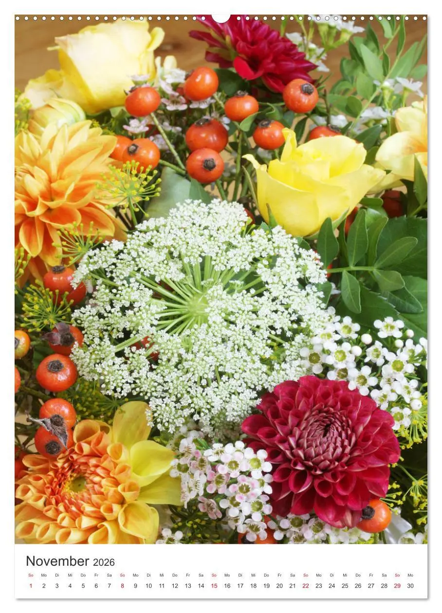Bild: 9783516398625 | Verliebt in Blumen (Wandkalender 2026 DIN A2 hoch), CALVENDO...