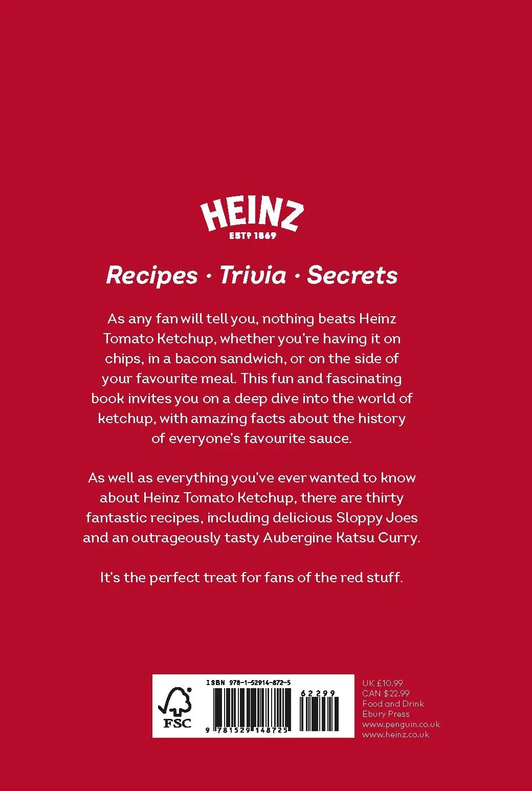 Cover: 9781529148725 | The Heinz Tomato Ketchup Book | H. J. Heinz Foods UK Limited | Buch