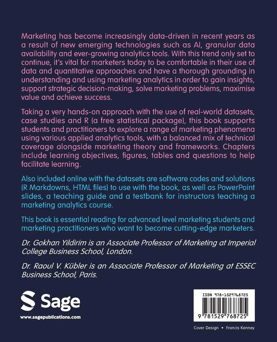 Rückseite: 9781529768725 | Applied Marketing Analytics Using R | Gokhan Yildirim (u. a.) | Buch
