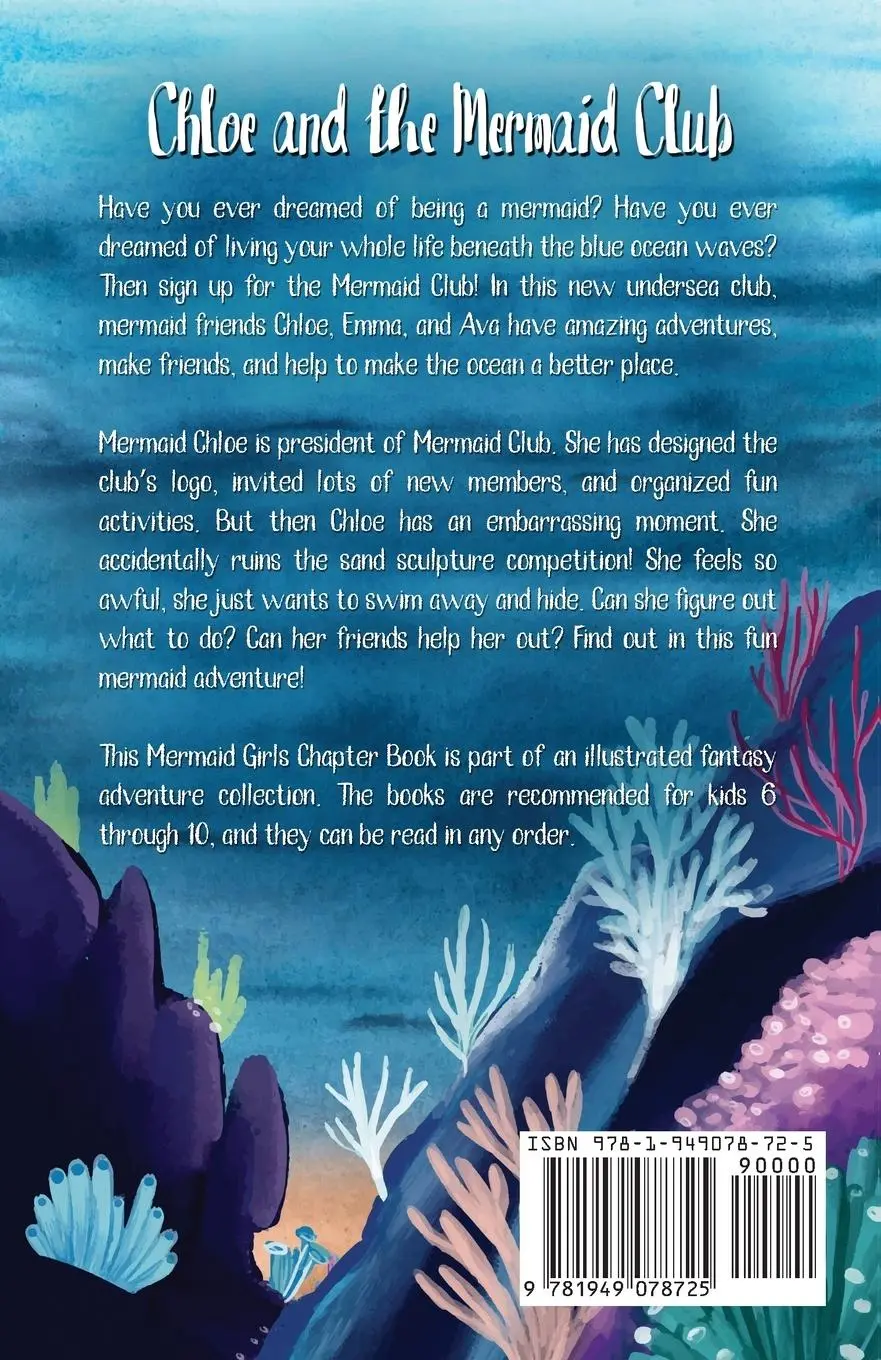 Rückseite: 9781949078725 | Chloe and the Mermaid Club A Mermaid Girls Chapter Book | Luzzader
