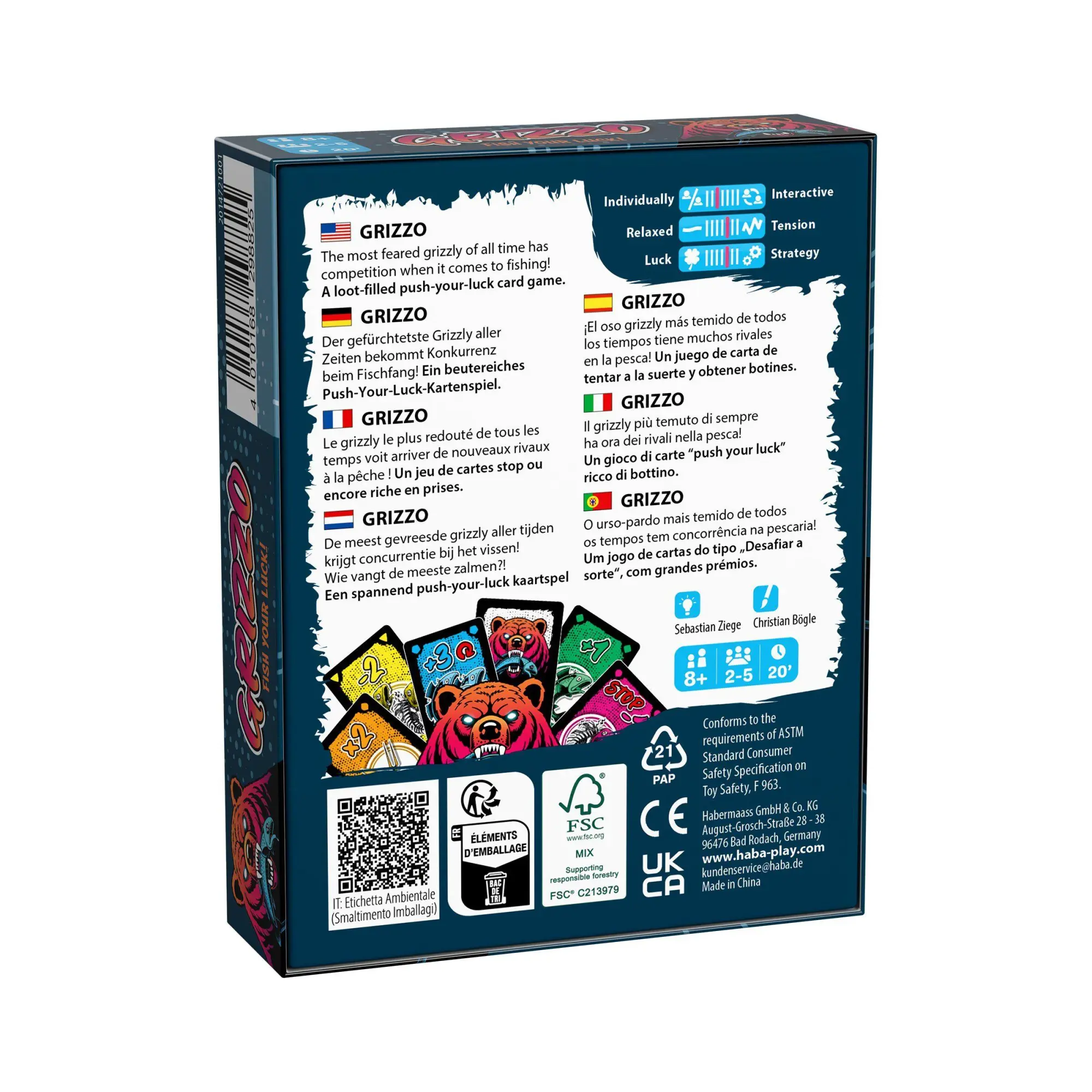 Bild: 4010168298825 | GRIZZO - Fish your luck! | Thade Precht | Spiel | 2014721001 | Deutsch