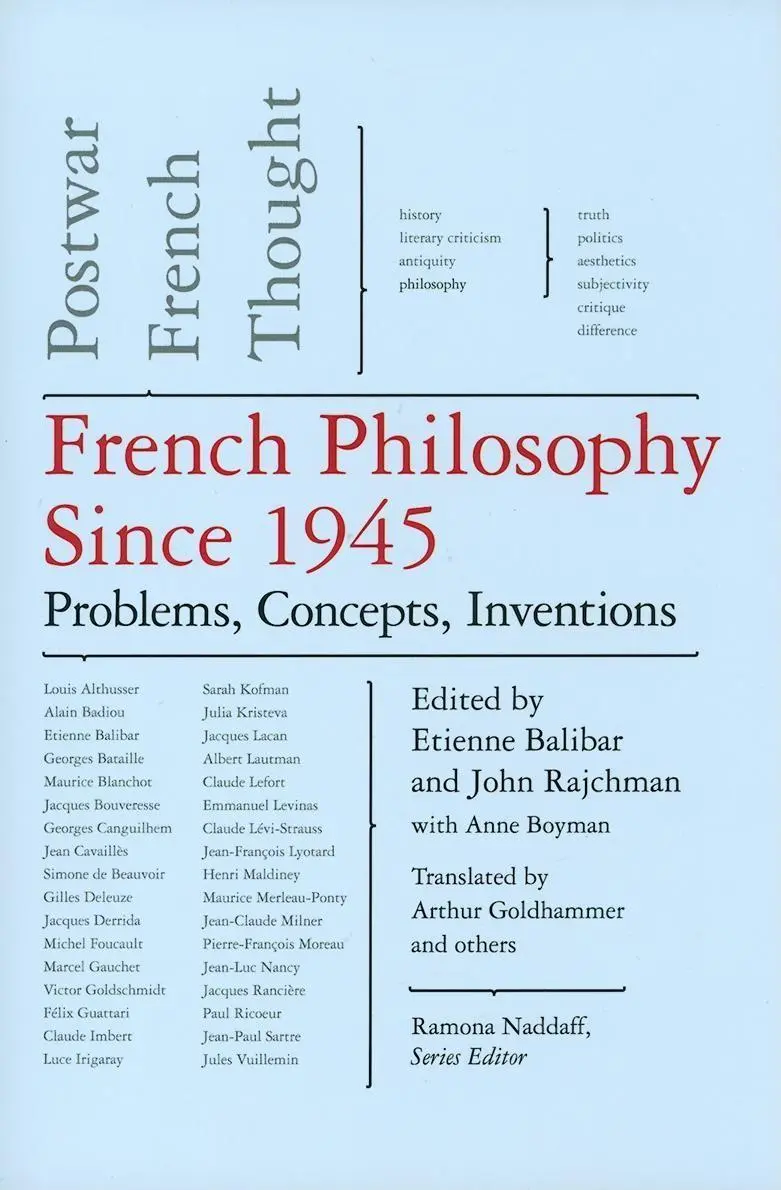 Cover: 9781565848825 | French Philosophy Since 1945 | Etienne Balibar (u. a.) | Buch | 2011