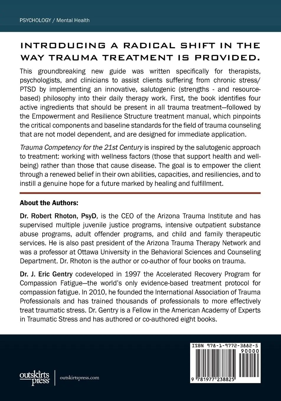 Rückseite: 9781977238825 | Trauma Competency for the 21st Century | Psy. D. Robert Rhoton (u. a.)