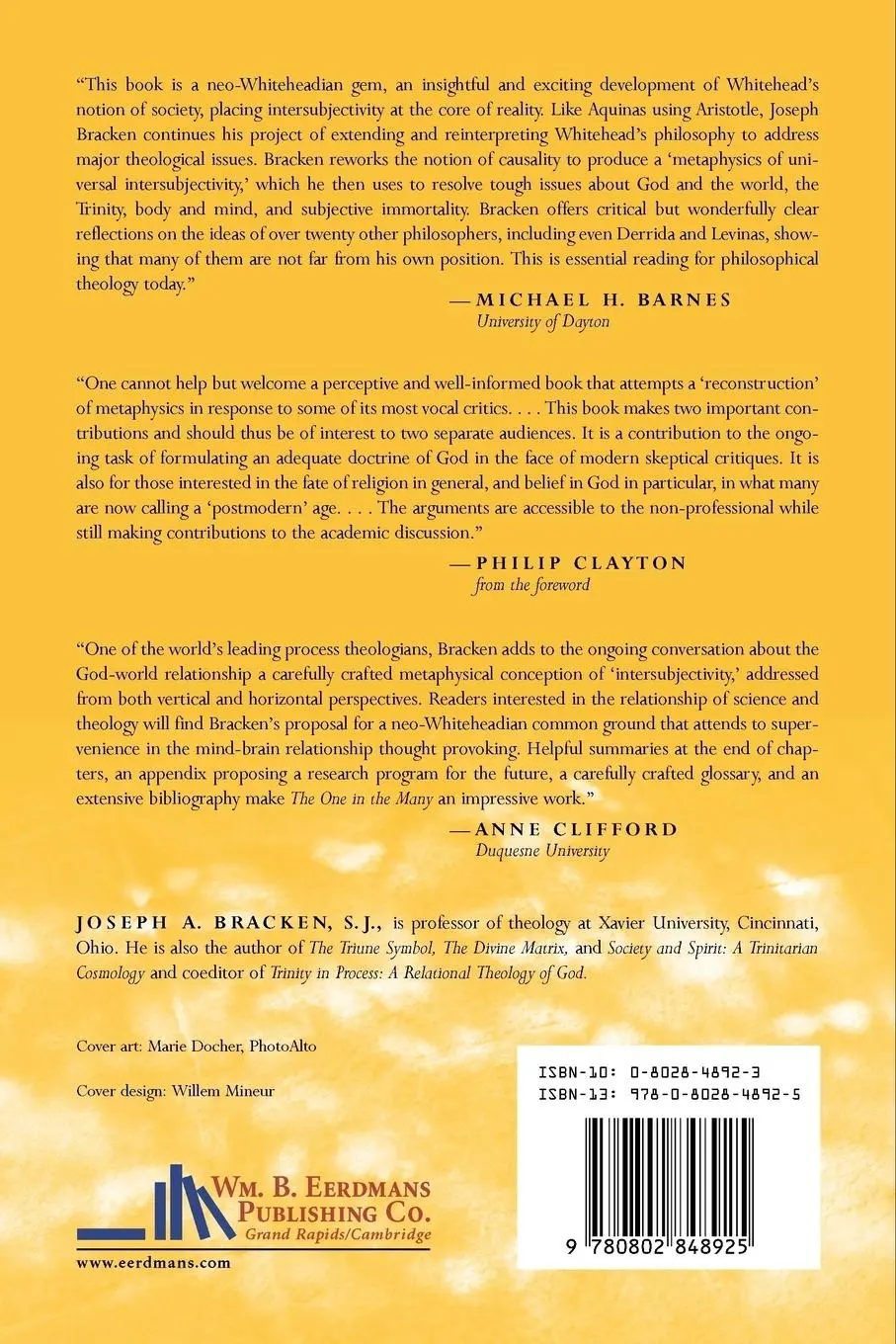 Rückseite: 9780802848925 | The One in the Many | Joseph A. Bracken | Taschenbuch | Paperback