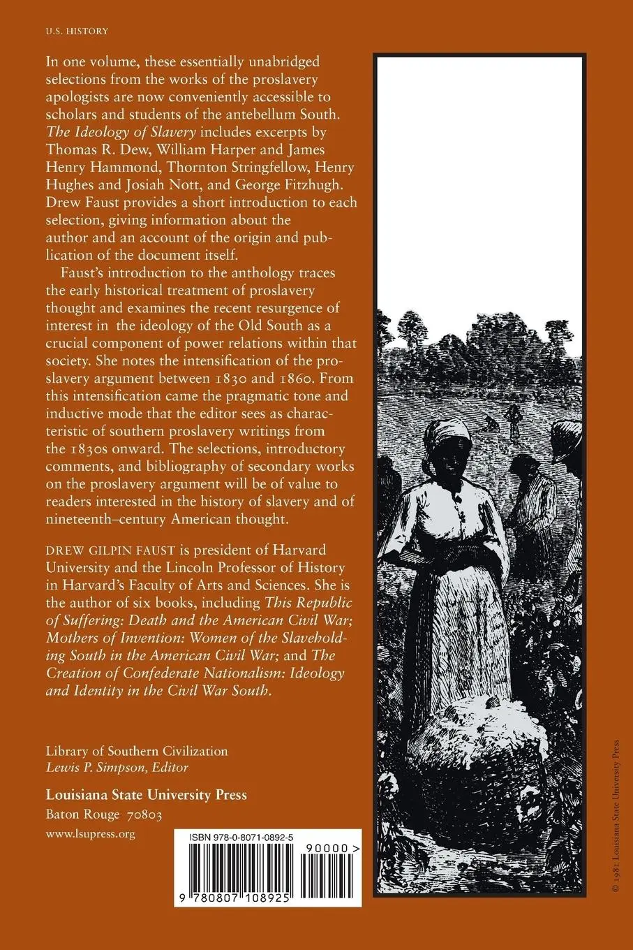 Rückseite: 9780807108925 | Ideology of Slavery | Drew Gilpin Faust | Taschenbuch | Englisch