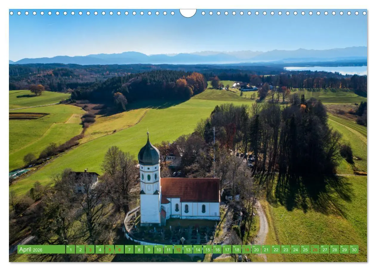 Bild: 9783516128925 | Kirchen und Kapellen in Bayern (Wandkalender 2026 DIN A3 quer),...