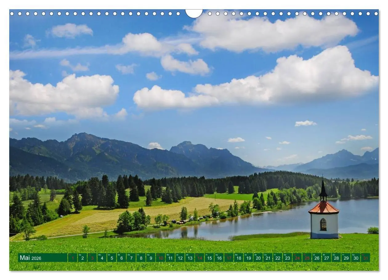 Bild: 9783516128925 | Kirchen und Kapellen in Bayern (Wandkalender 2026 DIN A3 quer),...