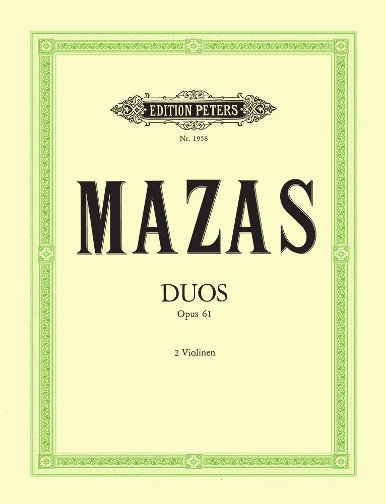 Cover: 9790014008925 | Easy Duos Op.61 (2Vlns) | Jacques Féréol Mazas | Broschüre | Englisch