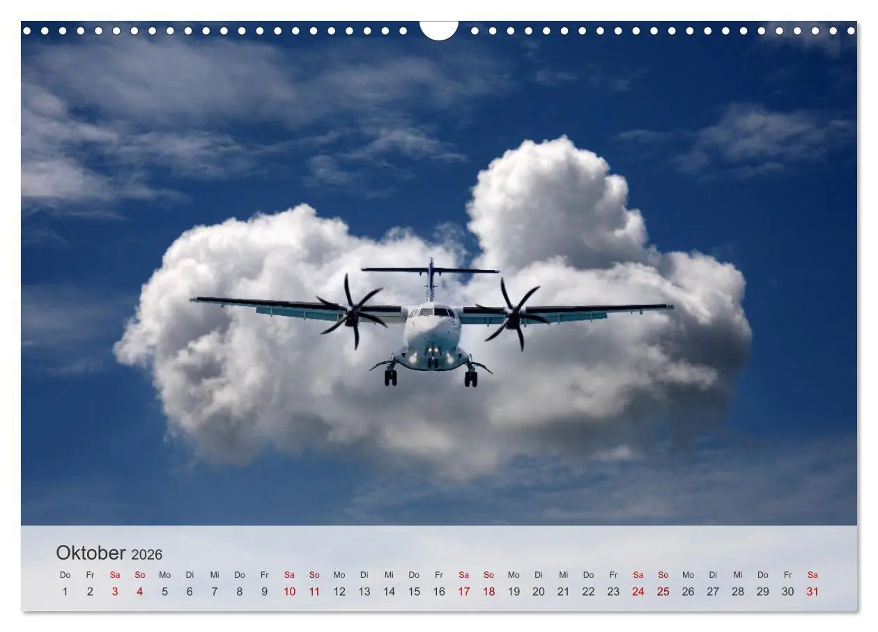 Bild: 9783457309025 | Flugzeuge über den Wolken (Wandkalender 2026 DIN A3 quer), CALVENDO...