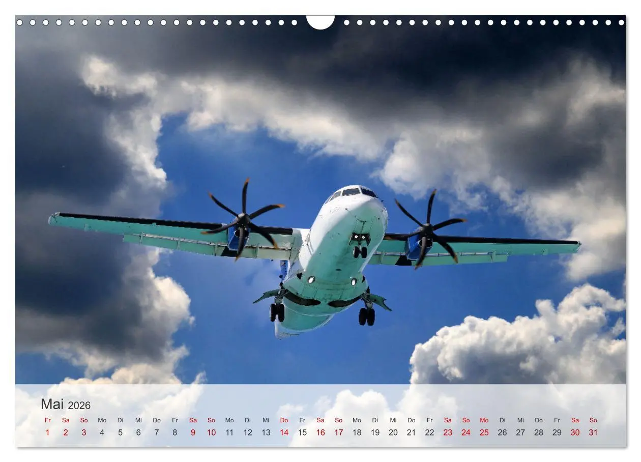 Bild: 9783457309025 | Flugzeuge über den Wolken (Wandkalender 2026 DIN A3 quer), CALVENDO...