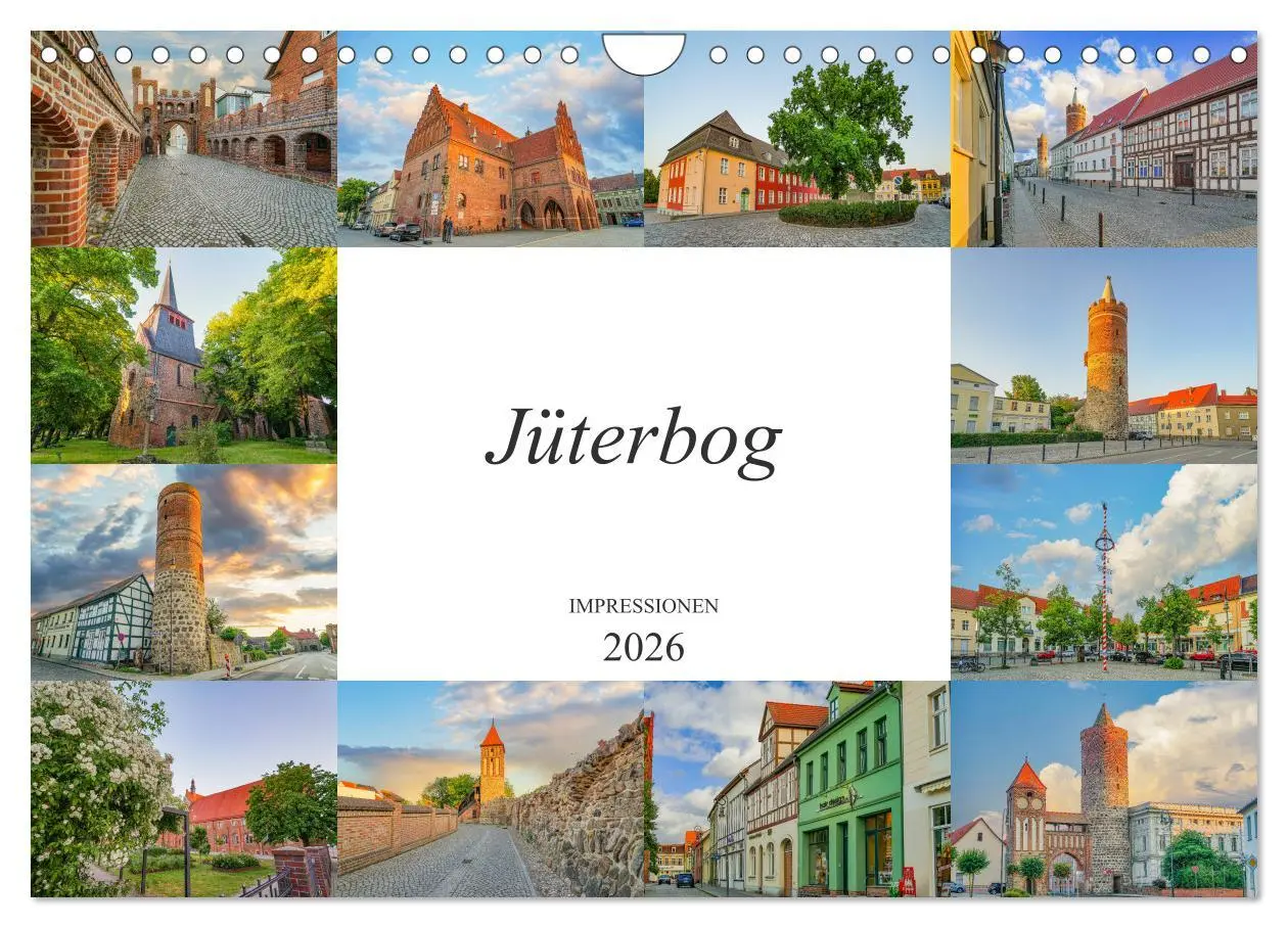 Cover: 9783457789025 | Jüterbog Impressionen (Wandkalender 2026 DIN A4 quer), CALVENDO...