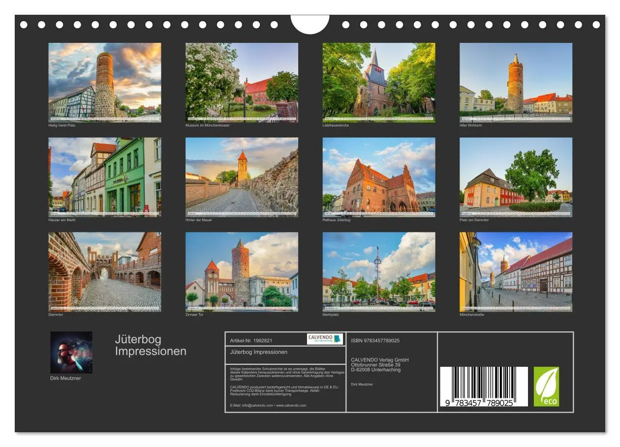 Bild: 9783457789025 | Jüterbog Impressionen (Wandkalender 2026 DIN A4 quer), CALVENDO...