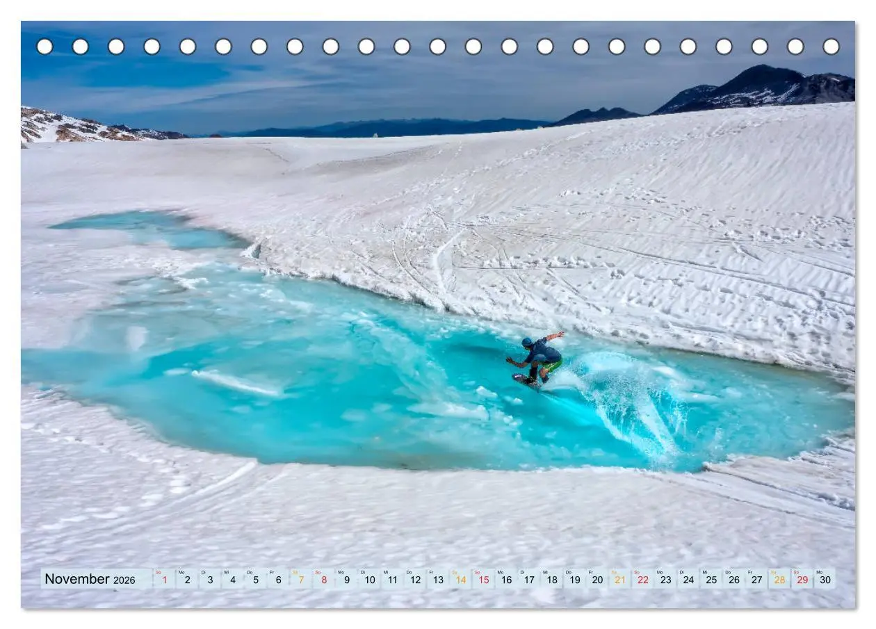 Bild: 9783457859025 | Snowboard - so cool (Tischkalender 2026 DIN A5 quer), CALVENDO...