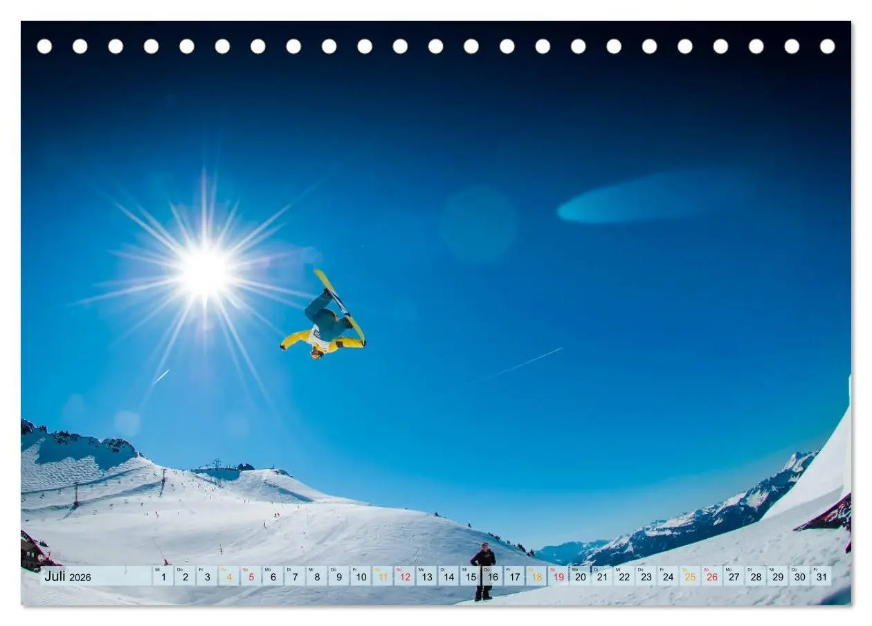 Bild: 9783457859025 | Snowboard - so cool (Tischkalender 2026 DIN A5 quer), CALVENDO...