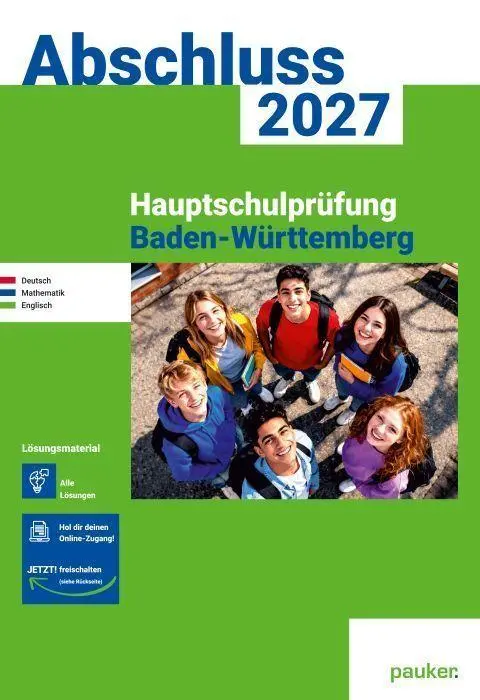 Cover: 9783889979025 | pauker. Lösungen - Hauptschulprüfung Baden-Württemberg 2027 | Verlag