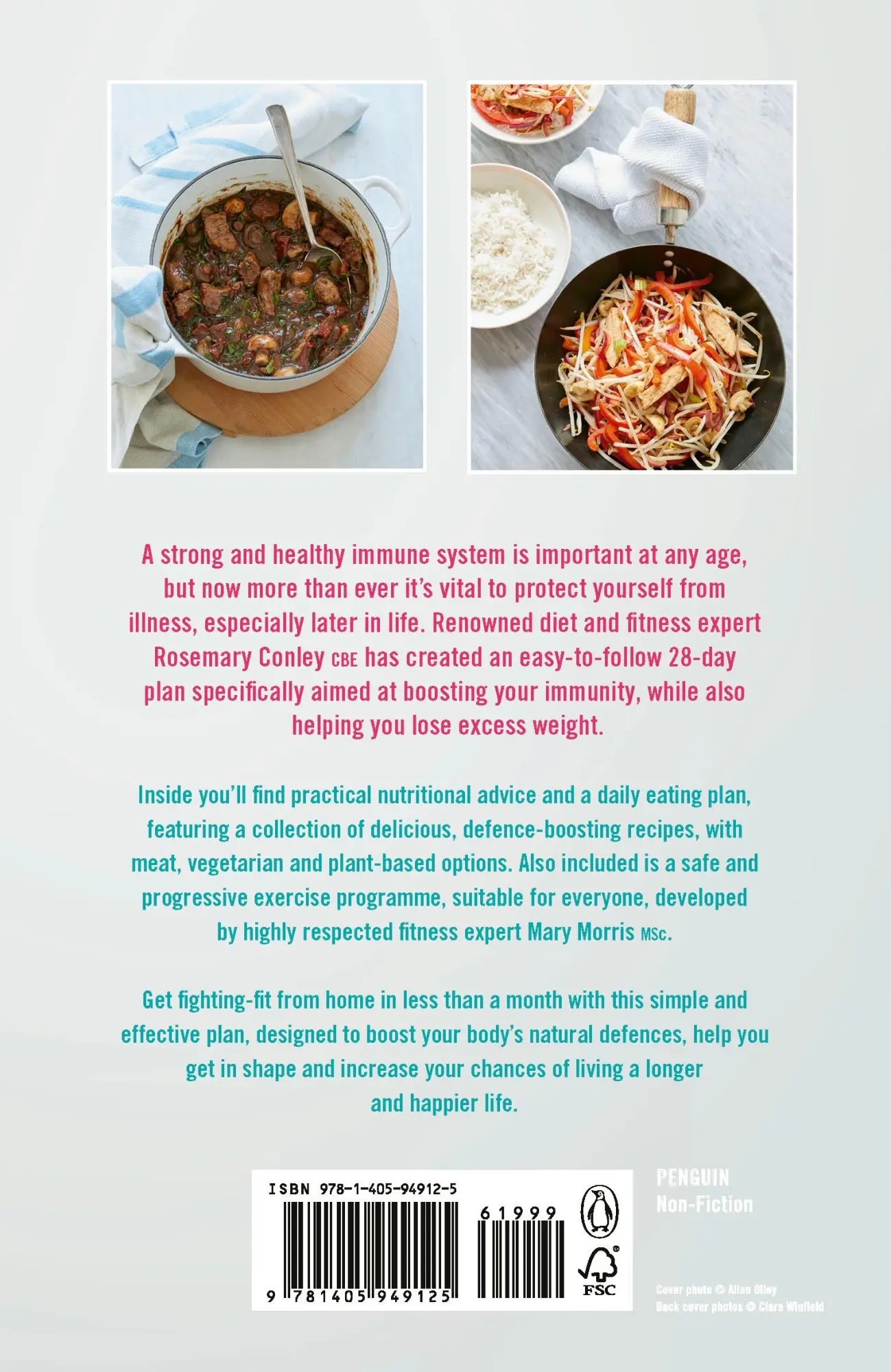 Rückseite: 9781405949125 | The 28-Day Immunity Plan | Rosemary Conley | Taschenbuch | Englisch