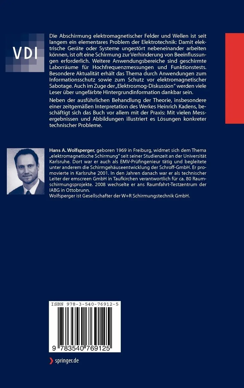Rückseite: 9783540769125 | Elektromagnetische Schirmung | Theorie und Praxisbeispiele | Buch