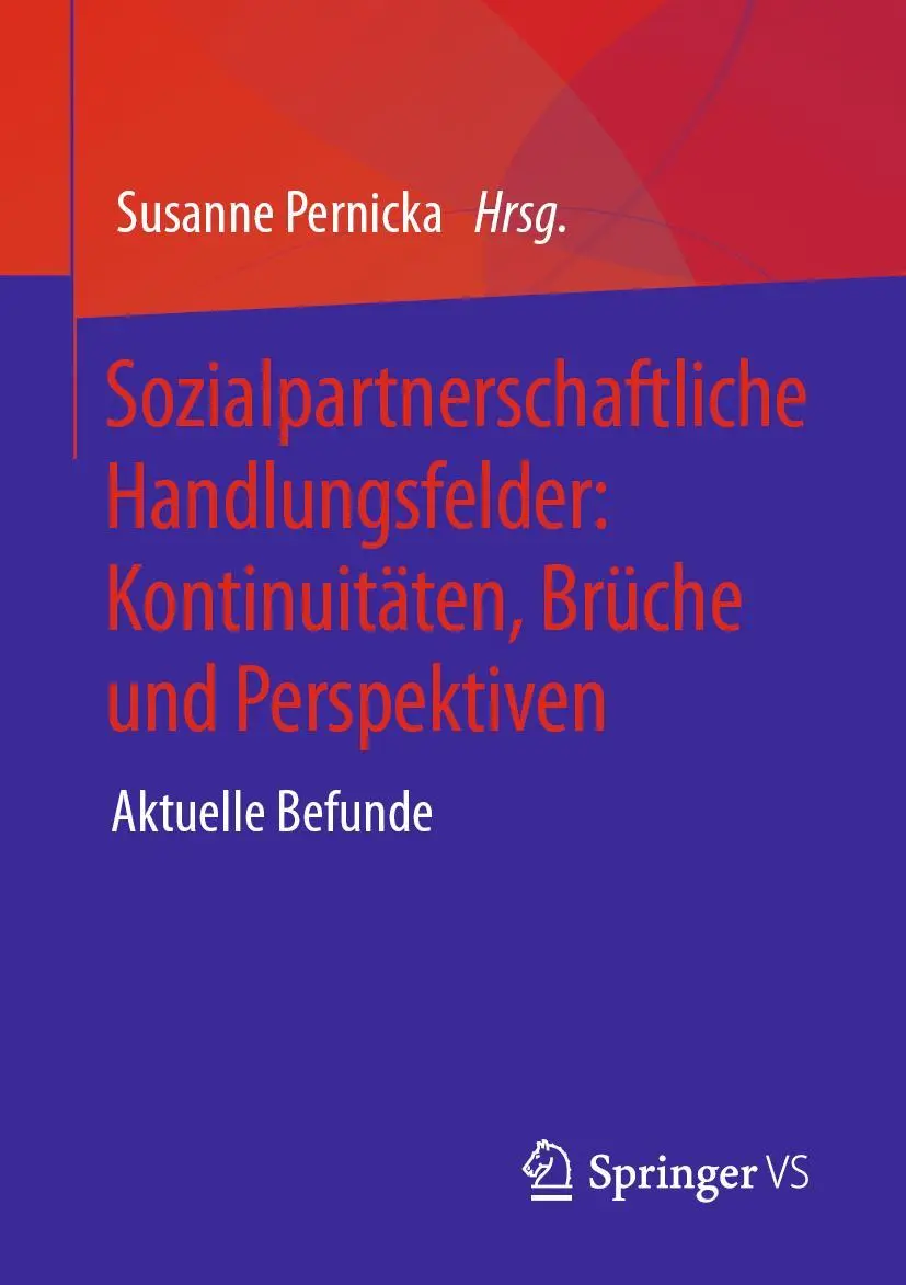 Cover: 9783658369125 | Sozialpartnerschaftliche Handlungsfelder: Kontinuitäten, Brüche und...