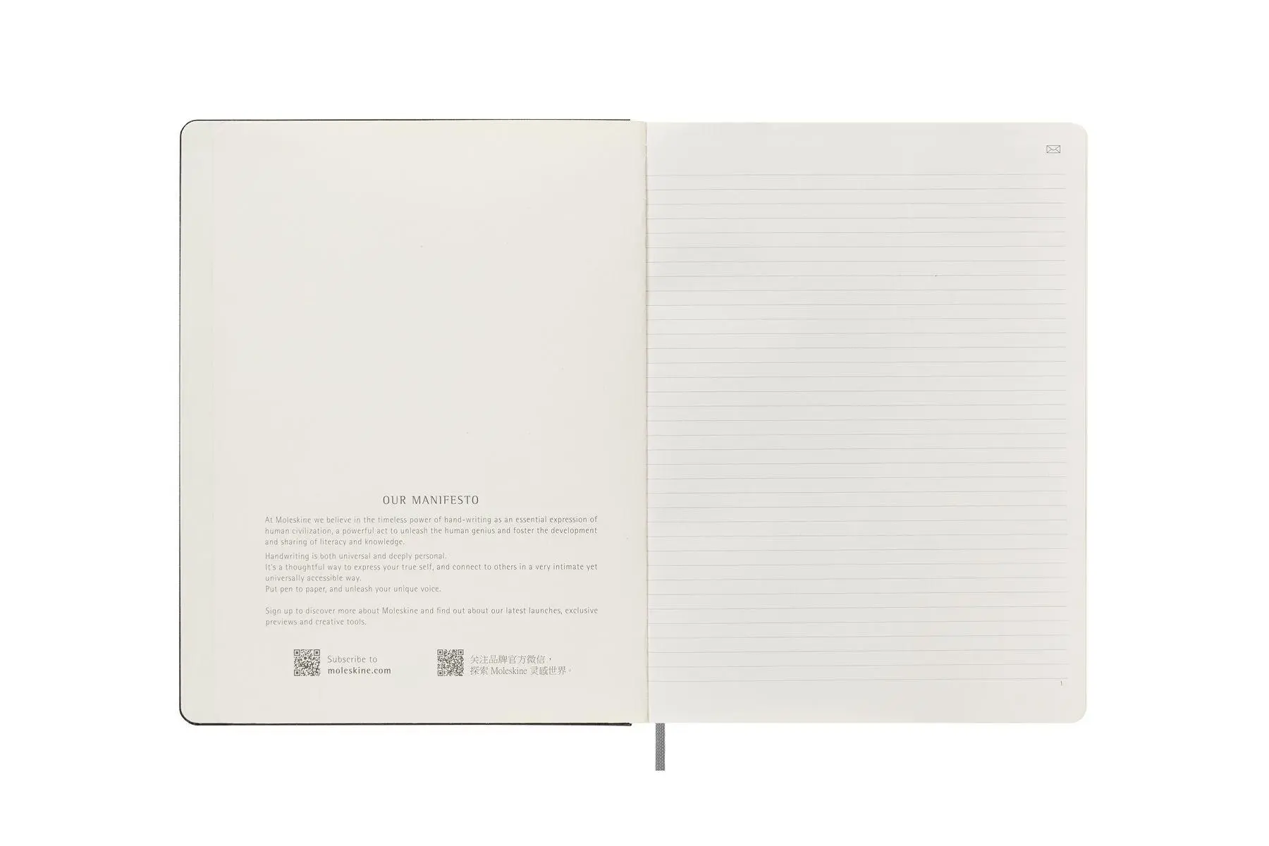 Bild: 8056420859225 | Moleskine Smart Notizbücher, X-Large, Liniert, Fester Einband, Schwarz