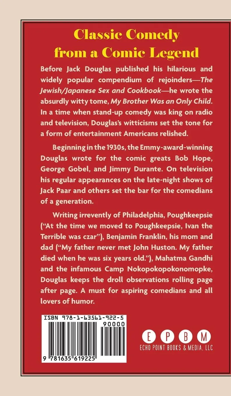 Rückseite: 9781635619225 | My Brother Was An Only Child | Jack Douglas | Buch | Gebunden | 2023