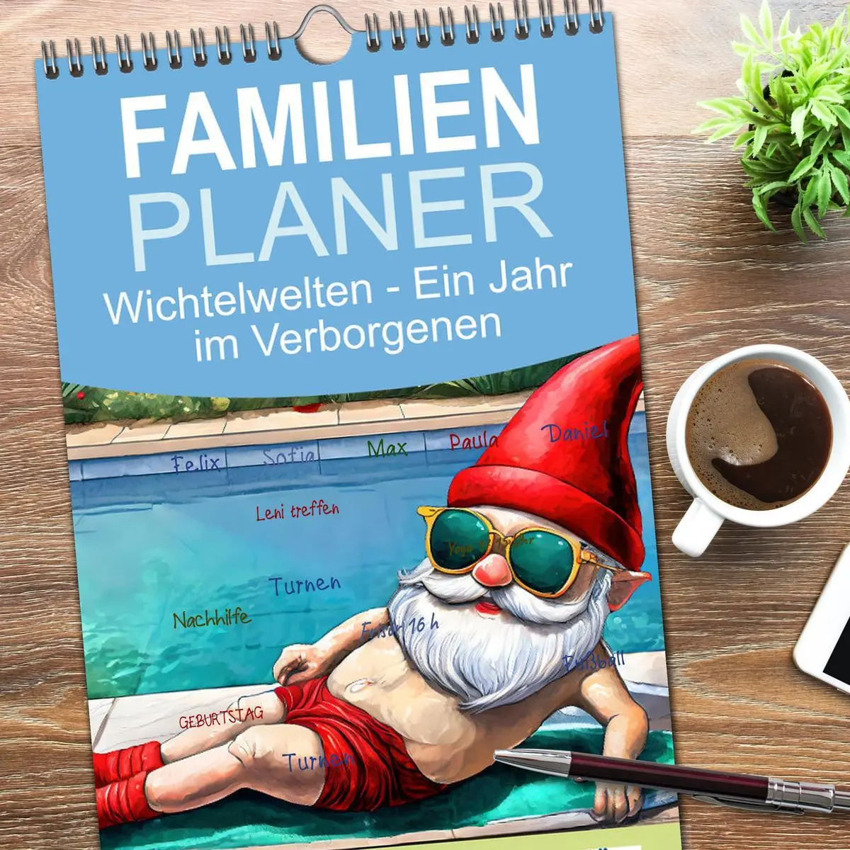 Bild: 9783516619225 | Familienplaner 2026 - Wichtelwelten - Ein Jahr im Verborgenen mit 5...