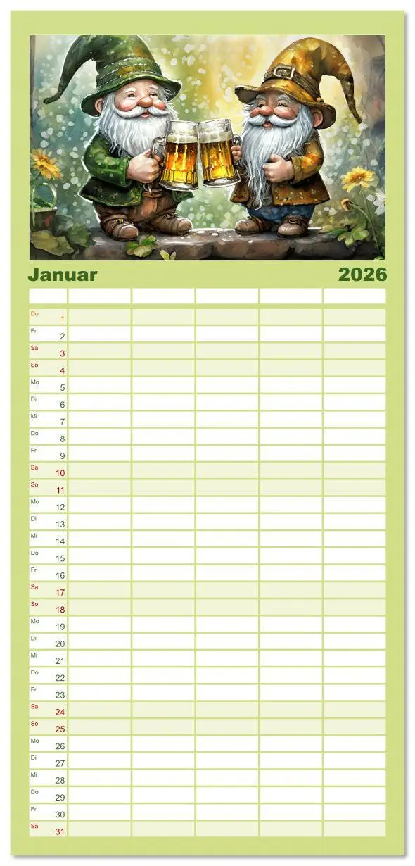 Bild: 9783516619225 | Familienplaner 2026 - Wichtelwelten - Ein Jahr im Verborgenen mit 5...