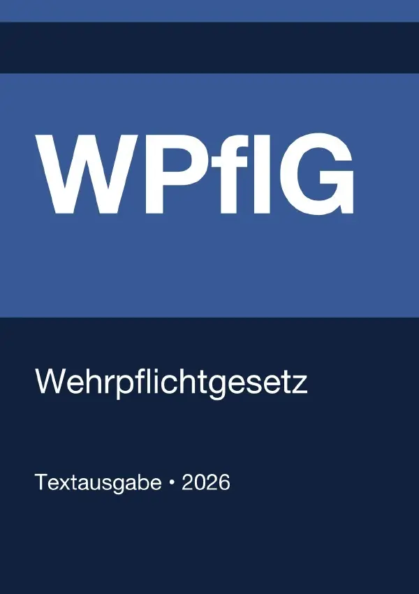 Cover: 9783565299225 | WPflG - Wehrpflichtgesetz (Deutschland) 2026 | Gesetze24 Deutschland
