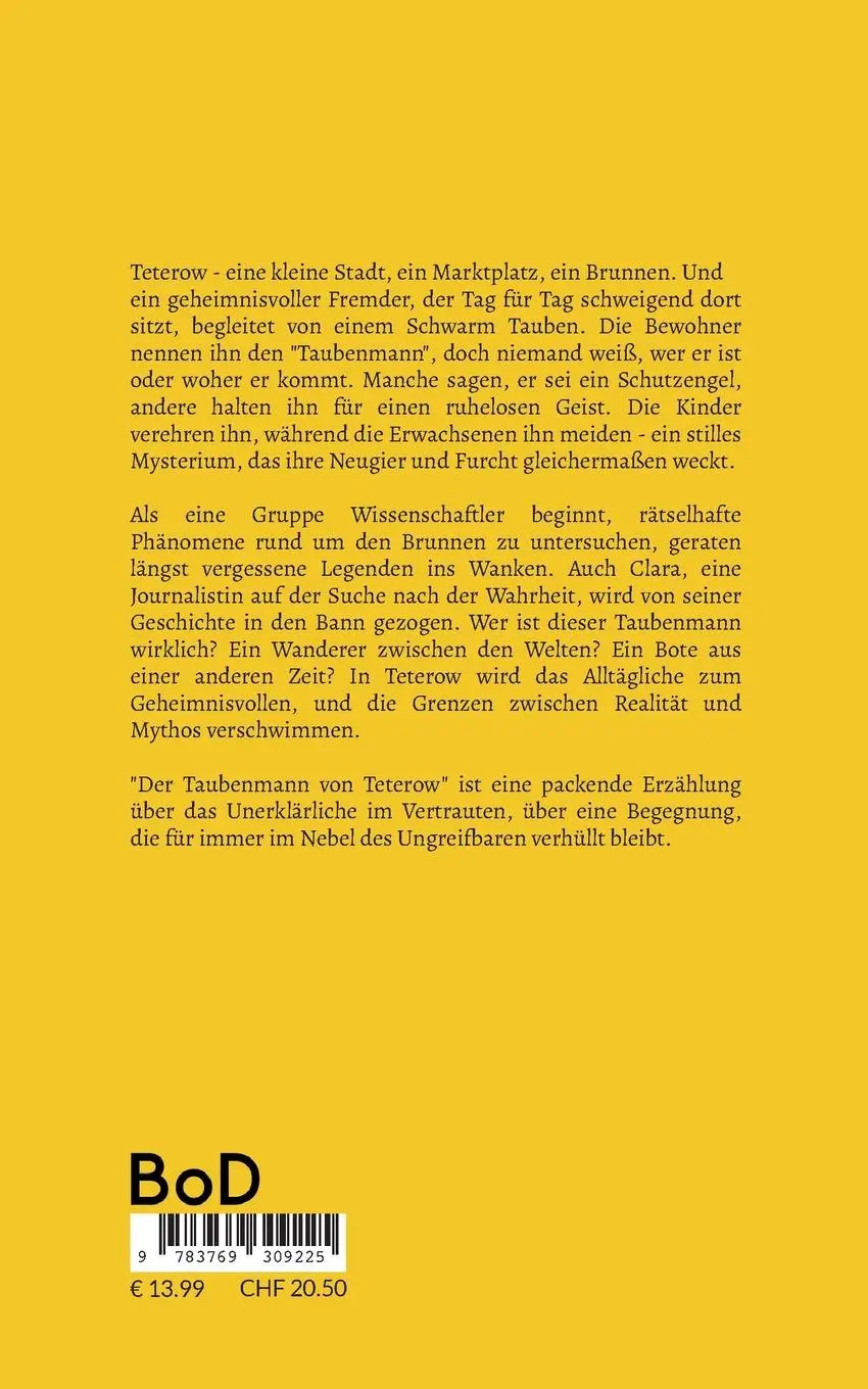 Rückseite: 9783769309225 | Der Taubenmann von Teterow | Ein Obdachloser, der nie einer war | Buch