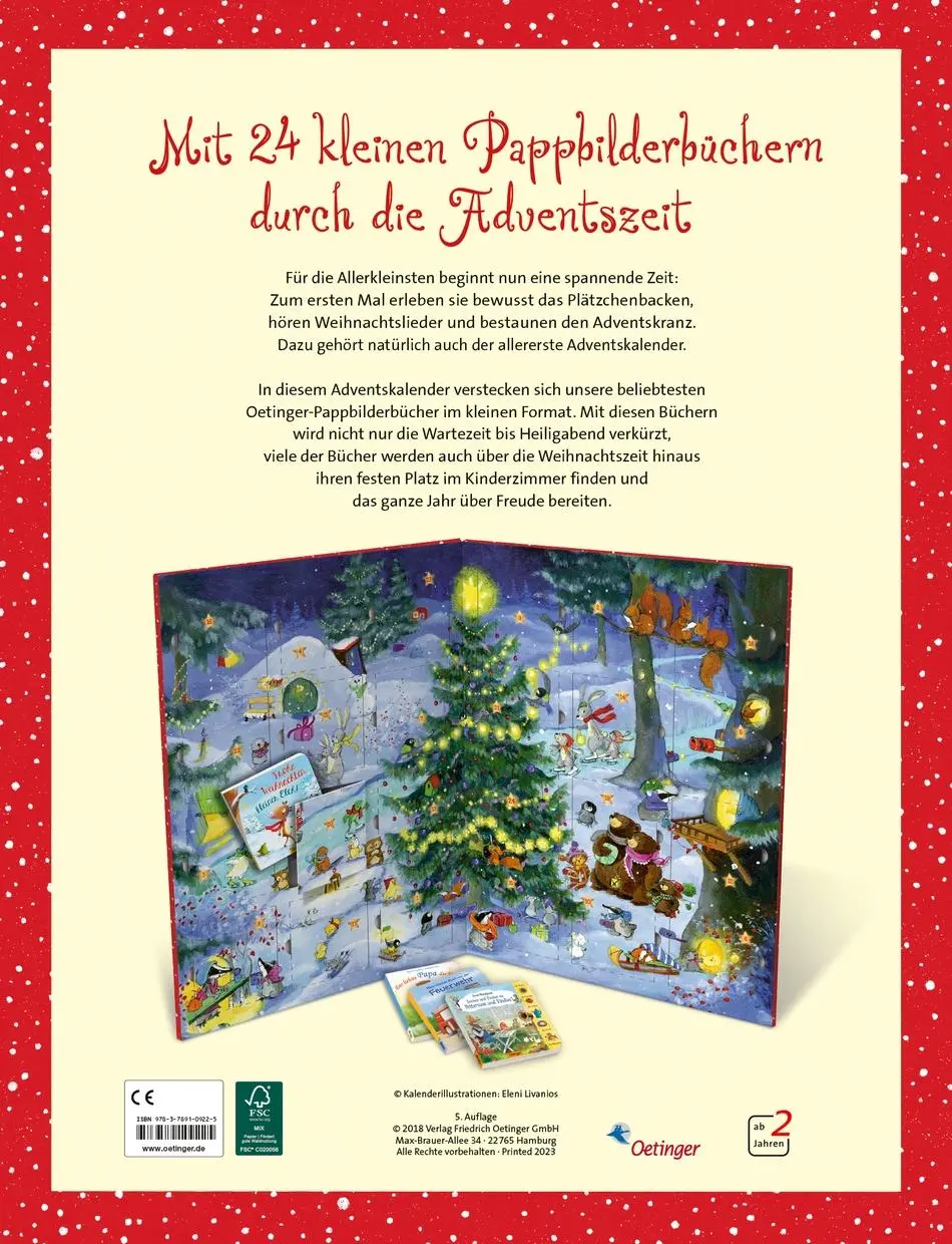 Rückseite: 9783789109225 | Mein allererster Adventskalender | Paul Maar (u. a.) | Buch | PAPPE